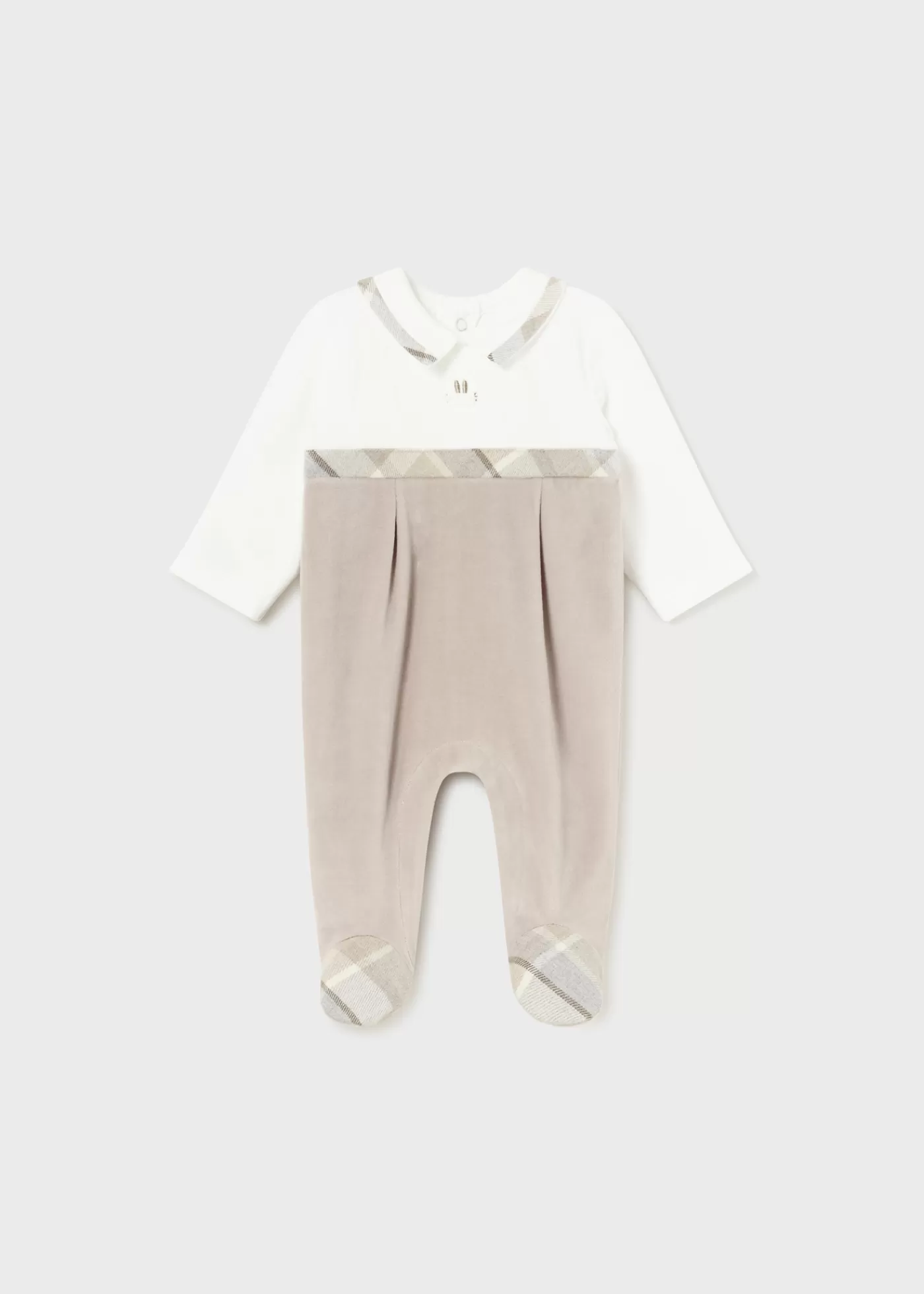 Mayoral Newborn One-Piece with Collar Nut Cheap