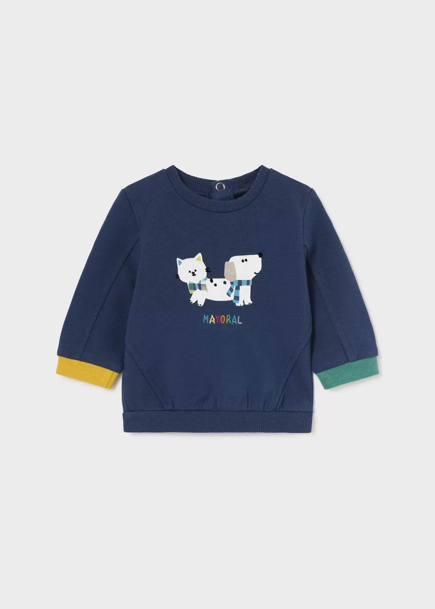 Mayoral Newborn Print Sweatshirt Ink Outlet