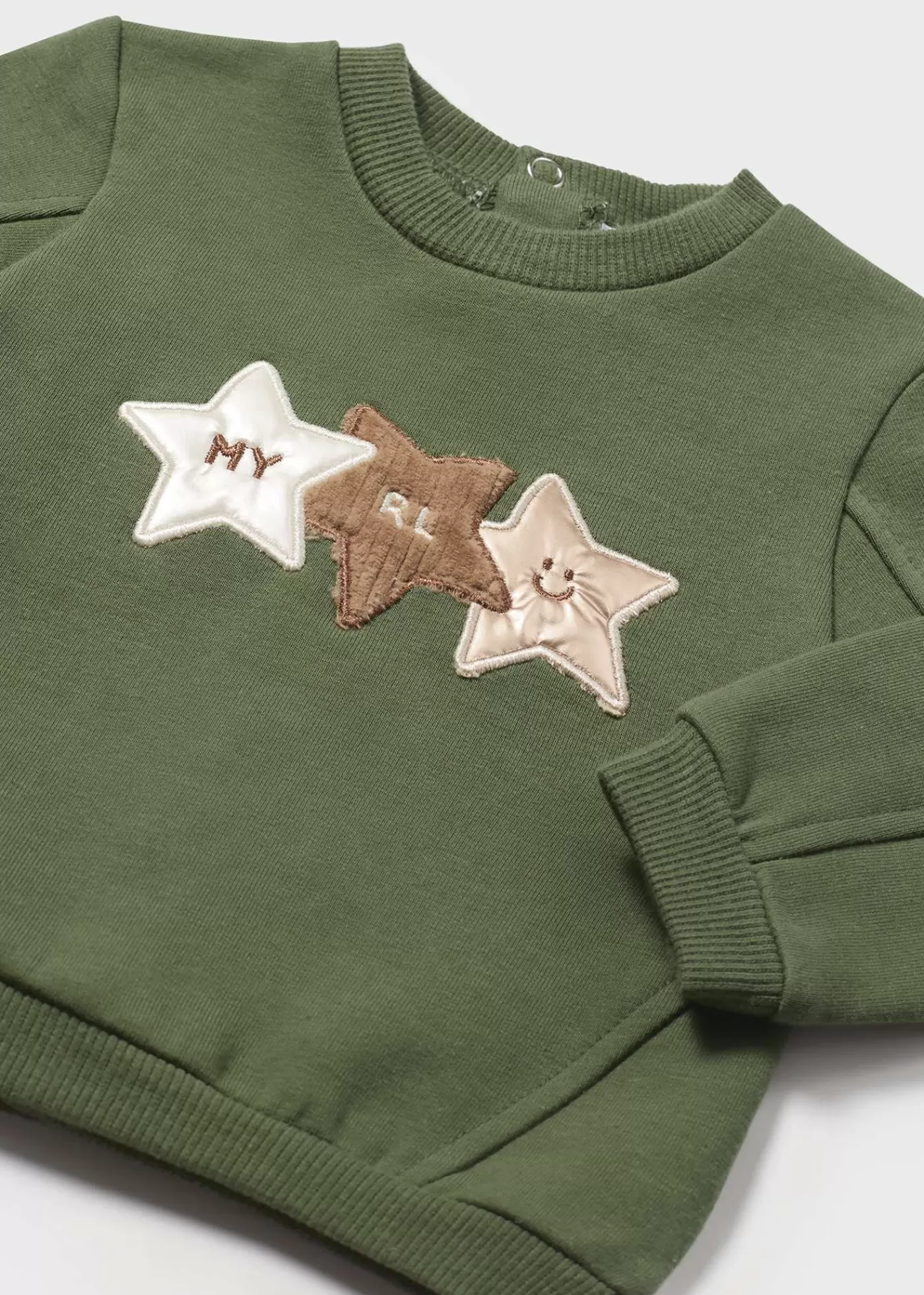 Mayoral Newborn Print Sweatshirt Forest Hot