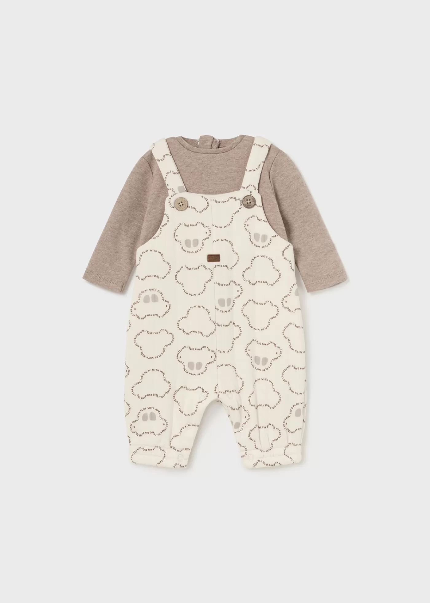 Mayoral Newborn Quilted One-Piece Tiramisuheather New