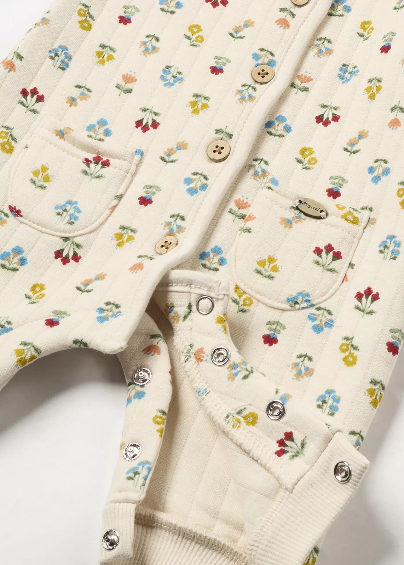Mayoral Newborn Quilted One-Piece Ceramic Hot