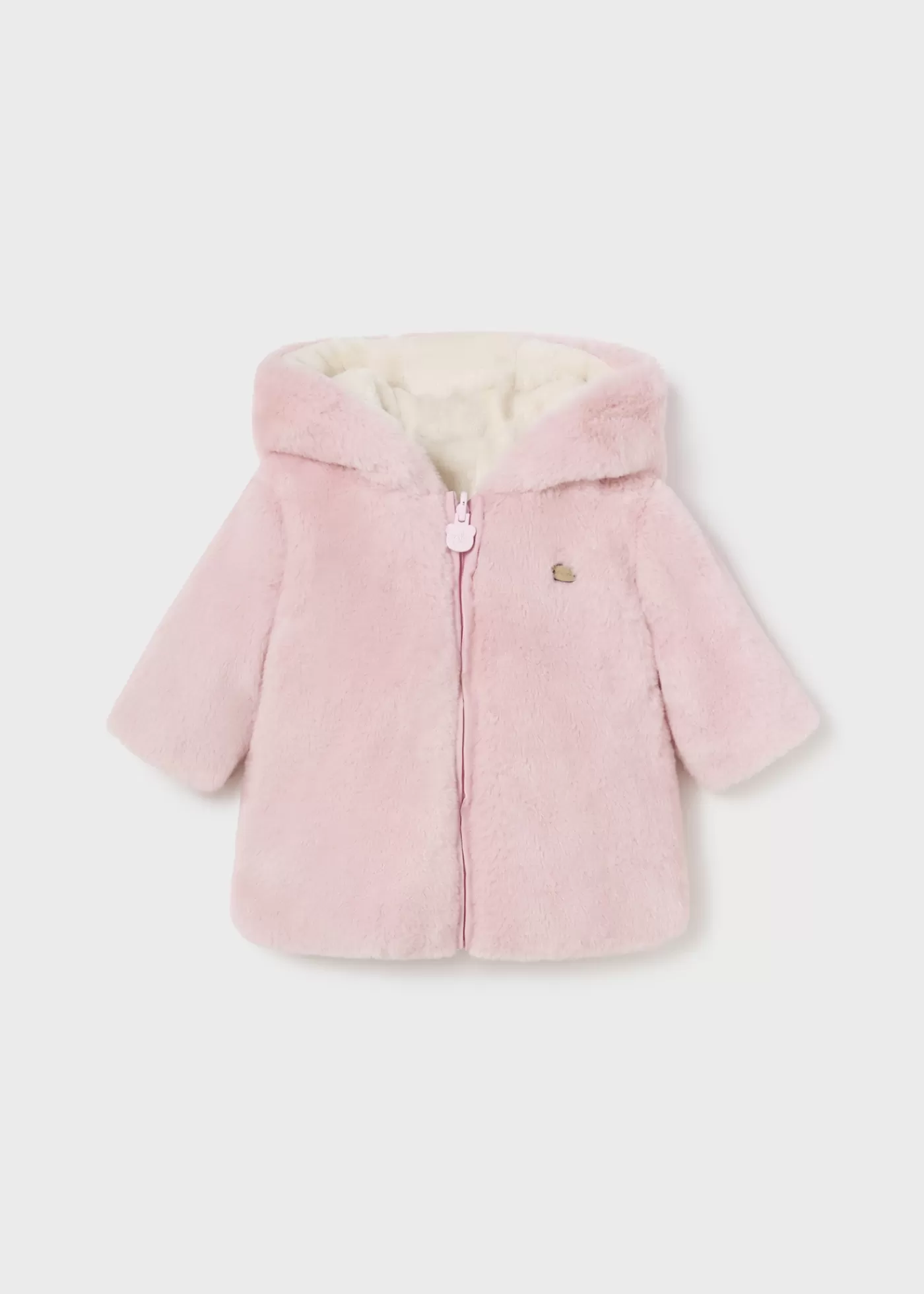 Mayoral Newborn Reversible Faux Fur Coat 0 Shop