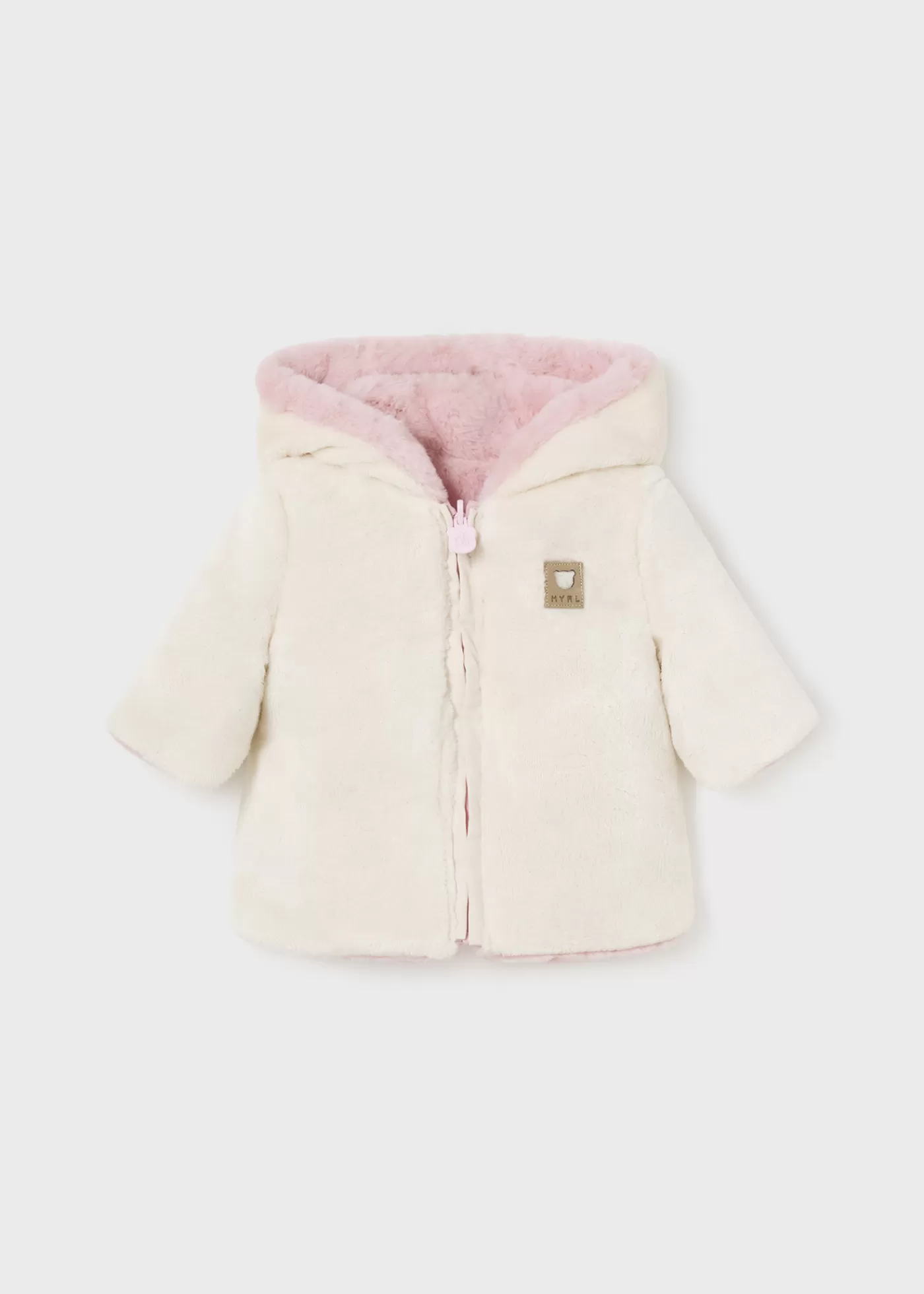 Mayoral Newborn Reversible Faux Fur Coat 0 Shop