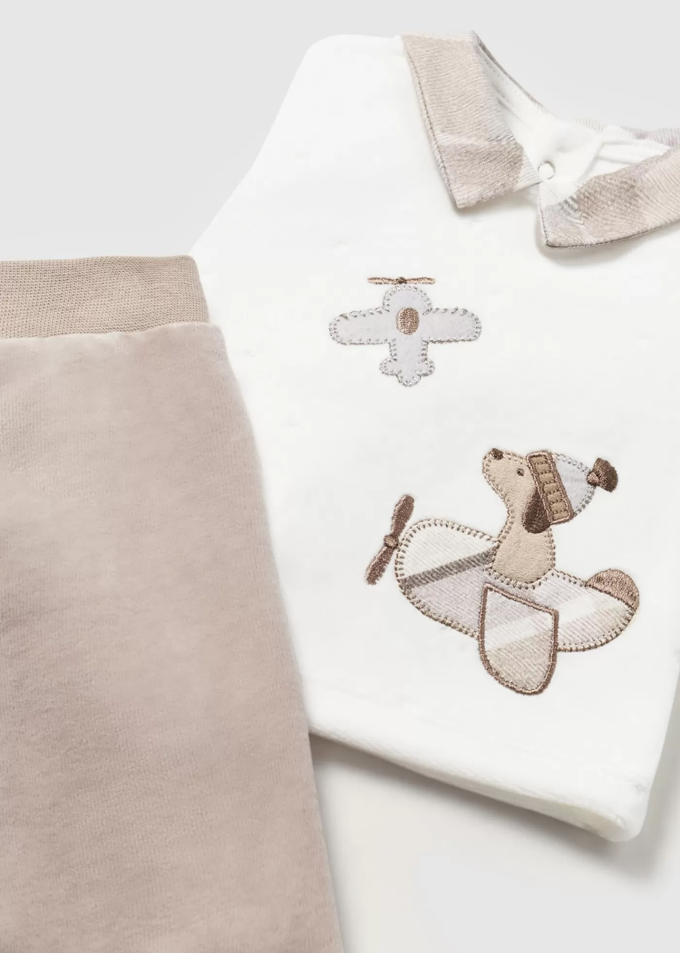 Mayoral Newborn Sweater and Footed Pant Set Nut Best