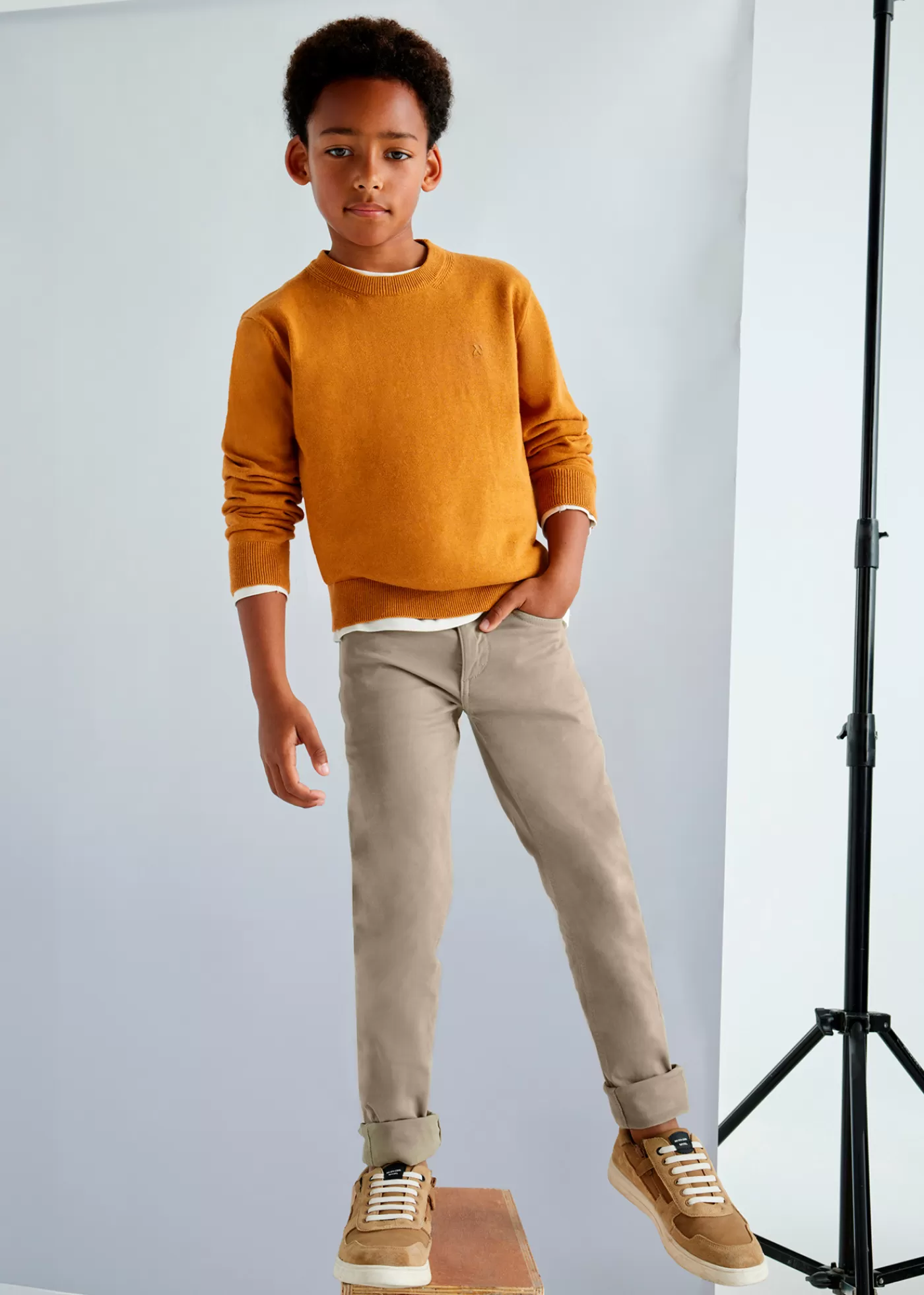 Mayoral Slim fit pants boys Nut Sale