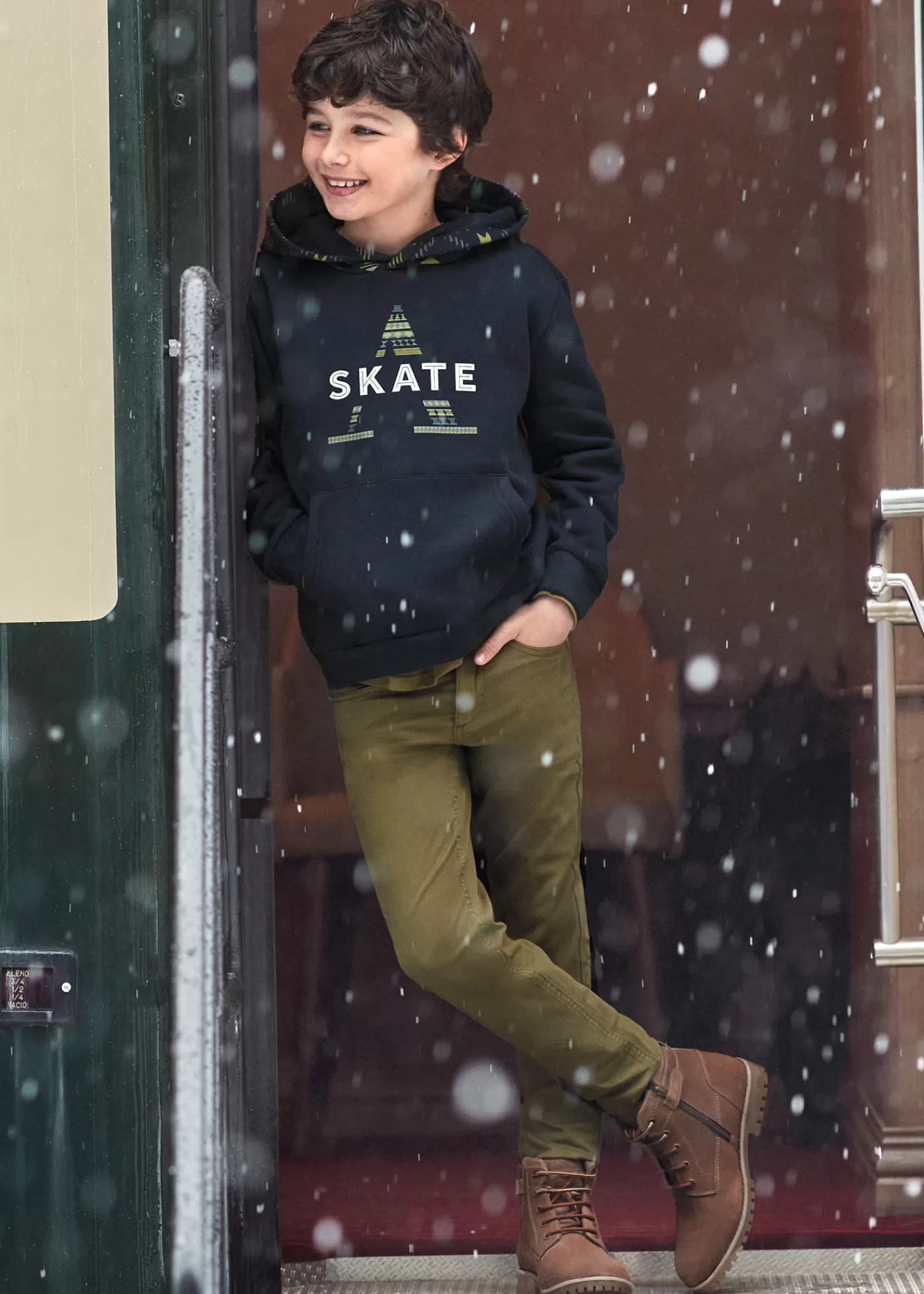 Mayoral Slim fit pants boys Khaki Shop