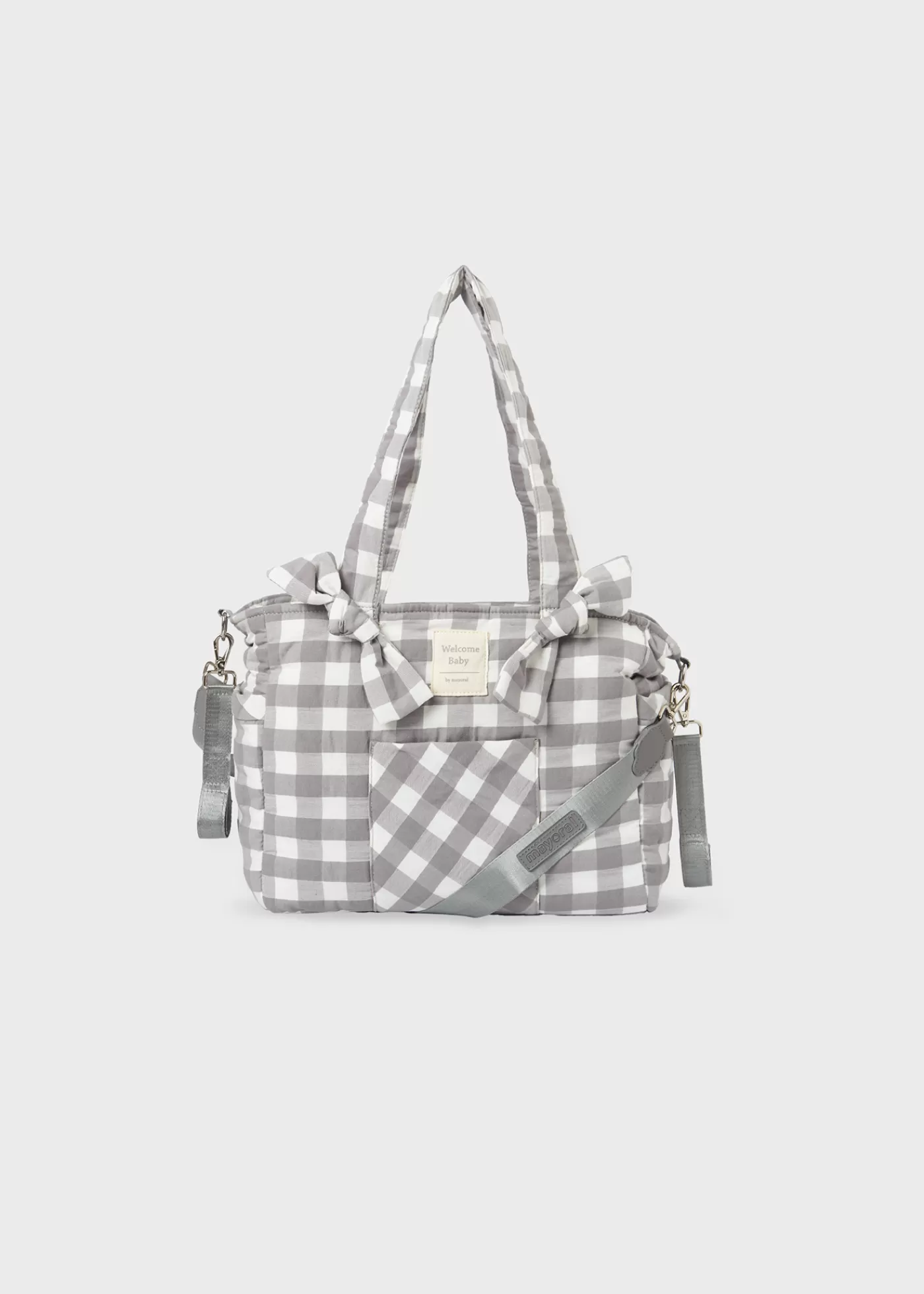 Mayoral Vichy Diaper Bag Charcoal Cheap
